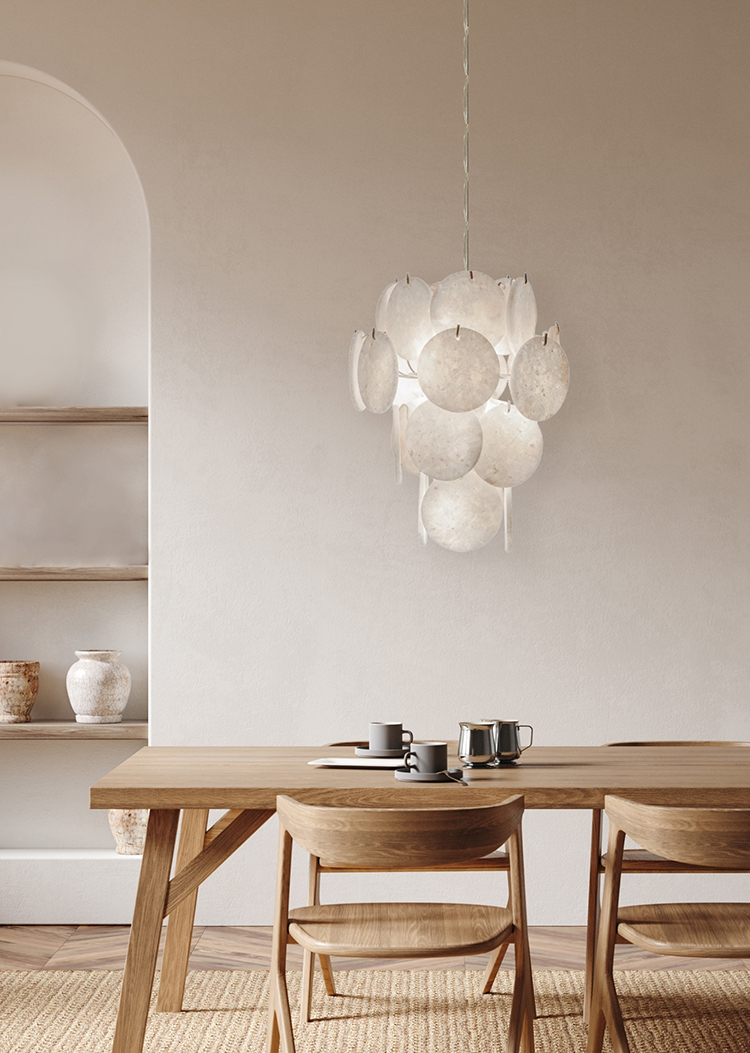 Interieur trends 2025: natuurlijk materiaal - alabaster lamp van Zenza